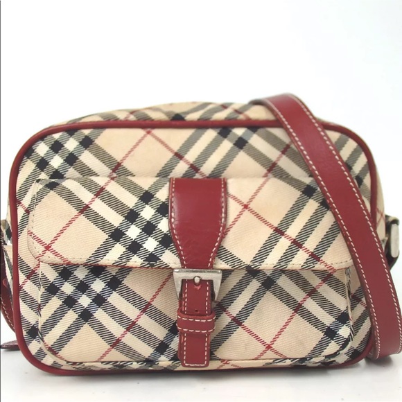 Burberry Handbags - Burberry Nylon Blue Label Nova Check Bag